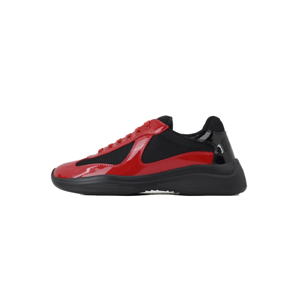 Prada Sneakers Red and black combination