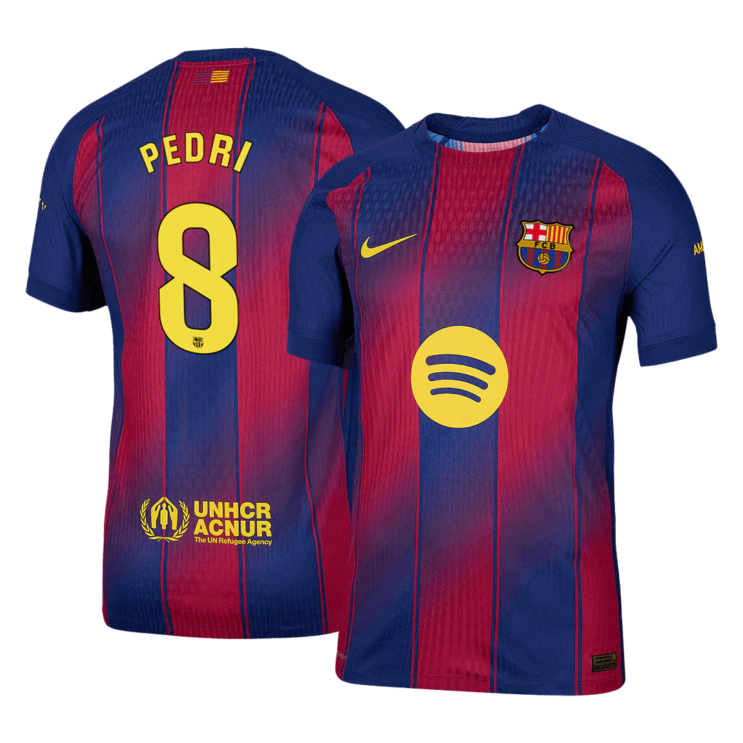 PEDRI #8 Barcelona Home Player Version Soccer Jersey 2025/26