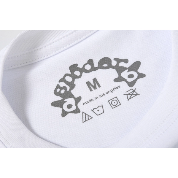 Sp5der T-Shirt T001 white  green heart