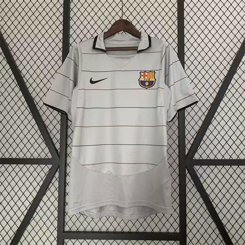 Barcelona 03-04 away retro men's clothing