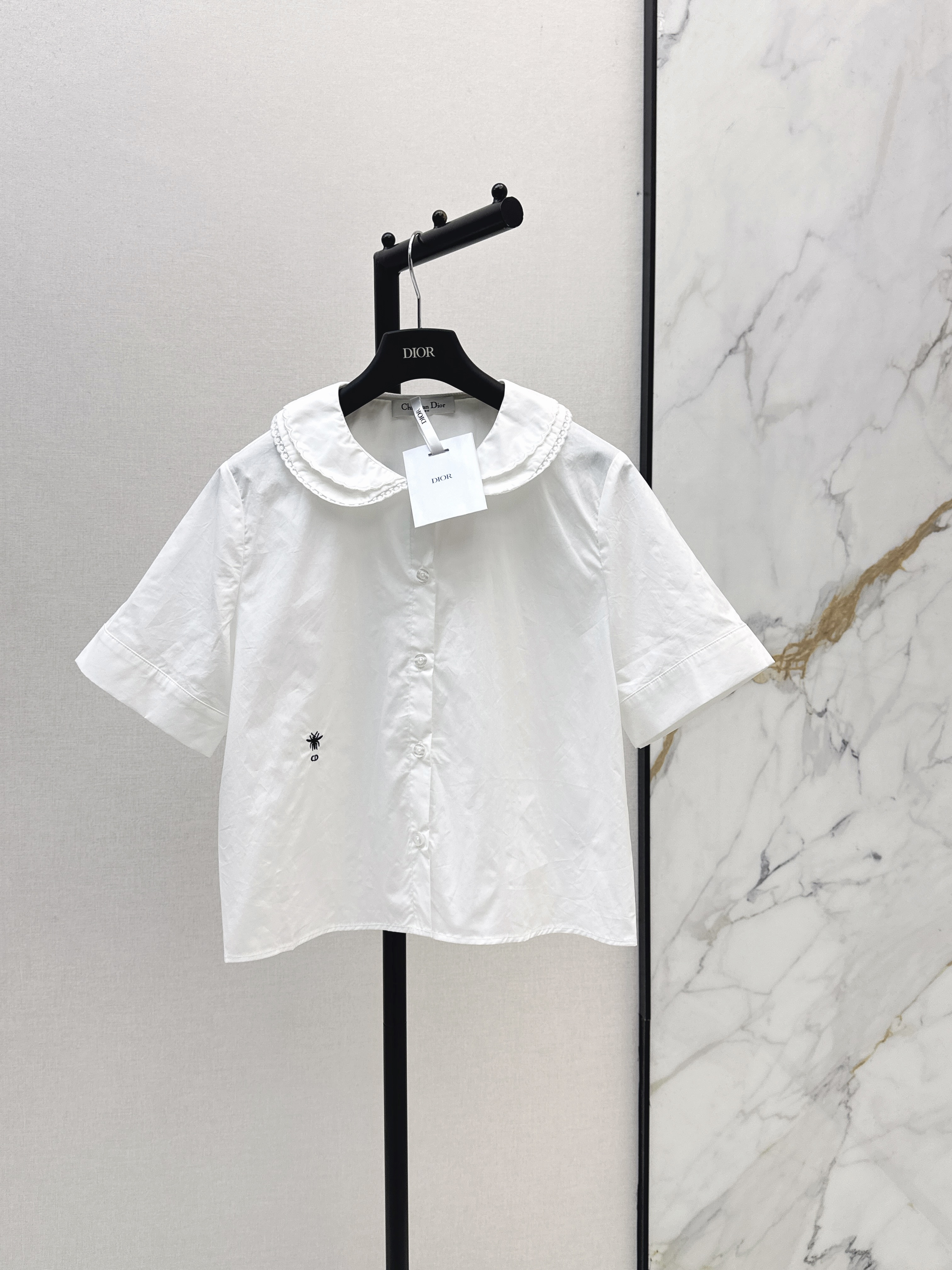 CD New Peter Pan collar short-sleeve shirt