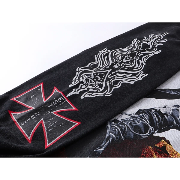 Godspeed Rocker Layered Long Sleeve T-shirt  1103 Black Wash