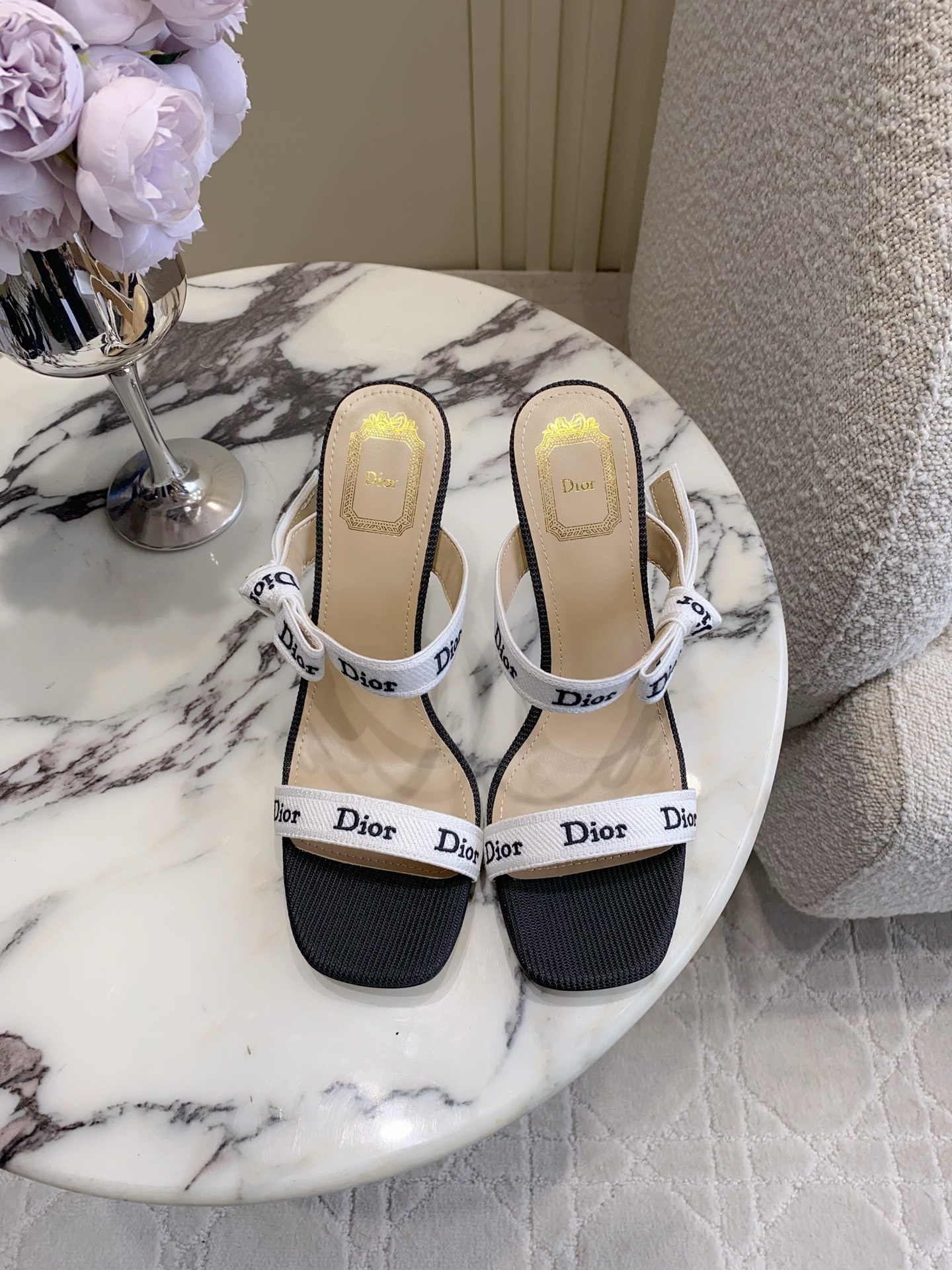 CD New letter webbing high heels