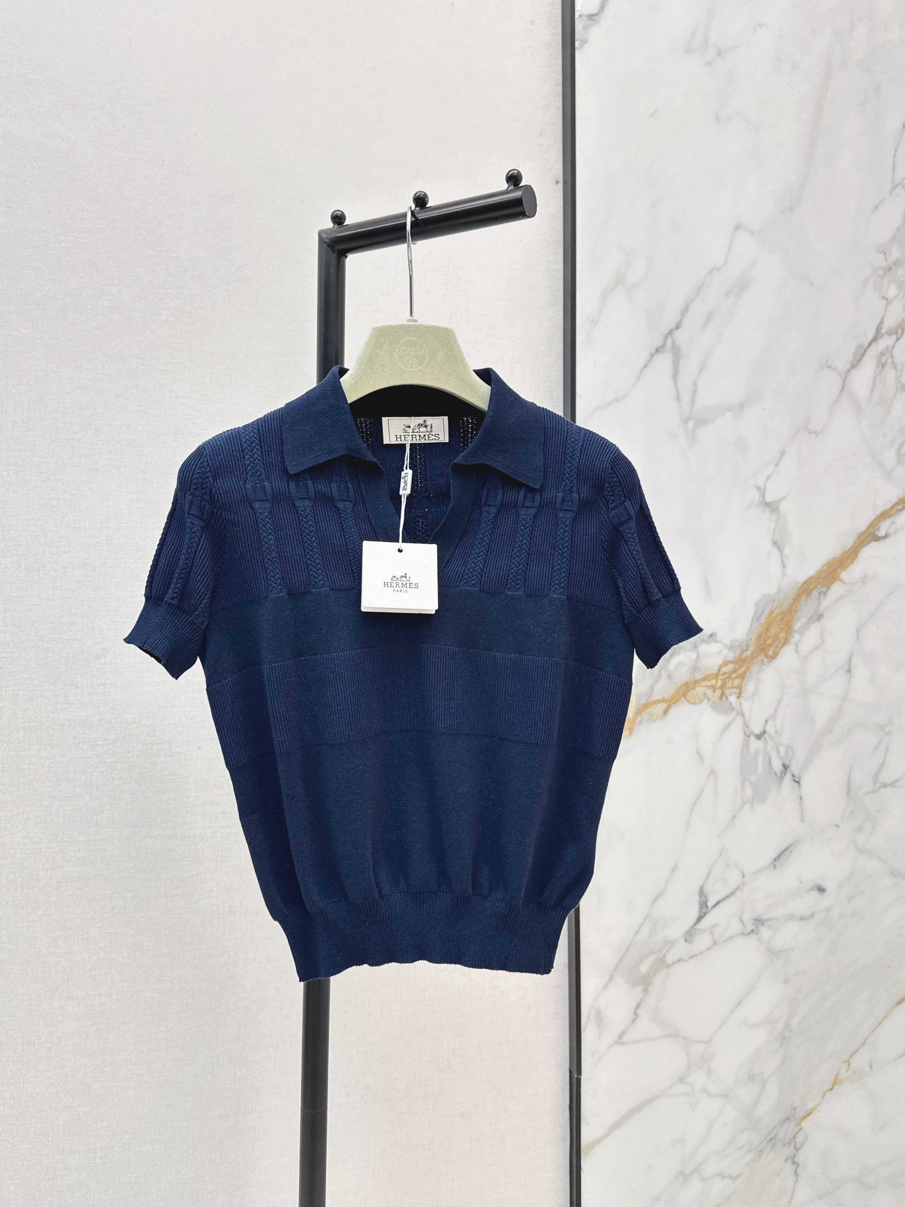 Herm New knit polo shirt