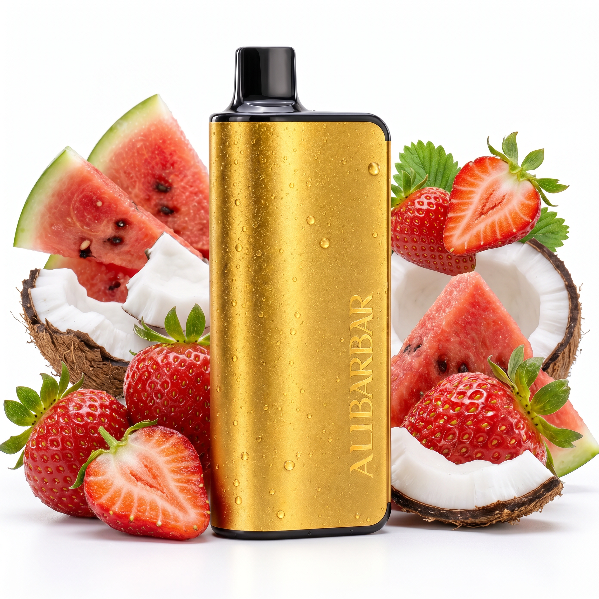 Strawberry Coconut Watermelon – Alibarbar 9000 Puffs Disposable Vape 🍓🥥🍉 Tropical Fusion