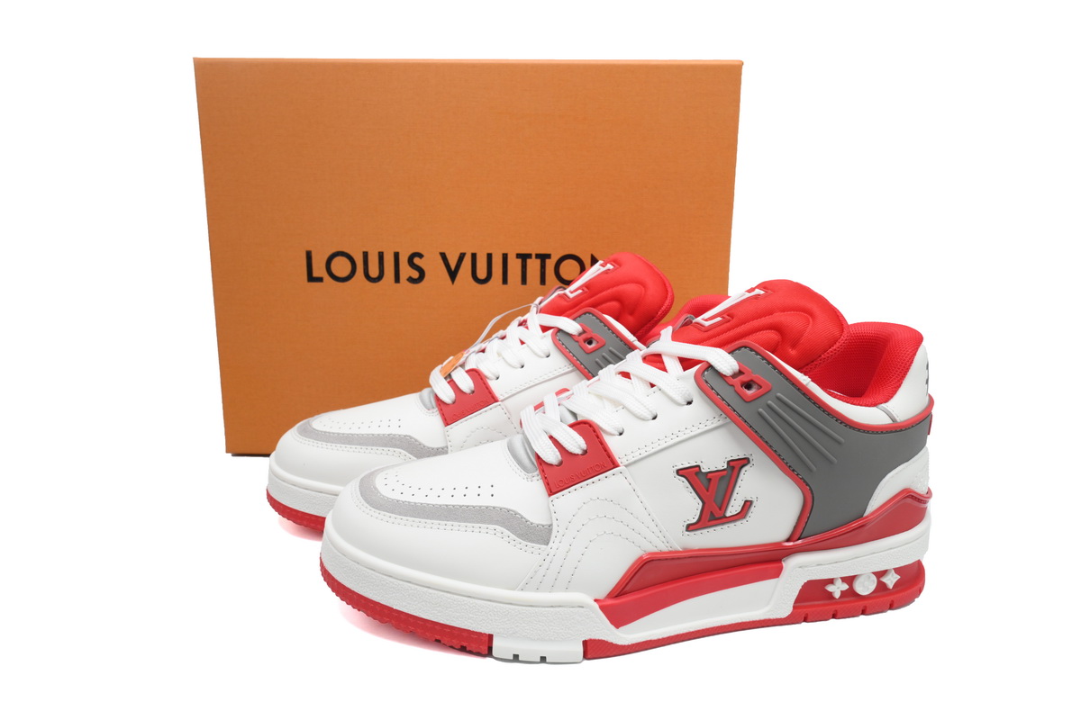 Pkkicks God Batch LOUIS VUITTON Trainer White Red