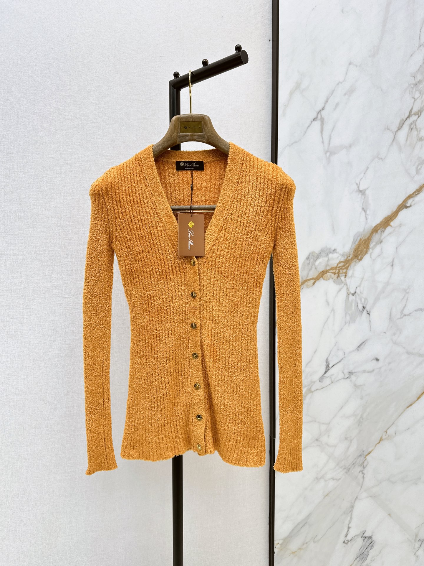 Loro New Slim-fit knitted cardigan