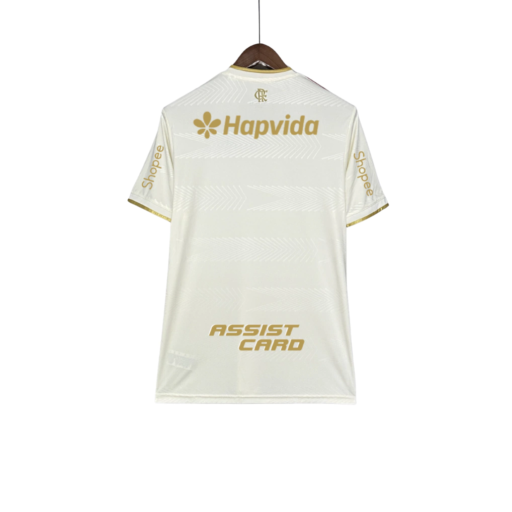 Flamengo 2025/2026 Third jersey (with sponsored version) Men's fan version in beige
