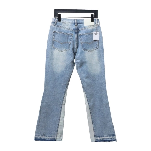 Gallery Dept Patchwork Flared Jeans Washed Blue