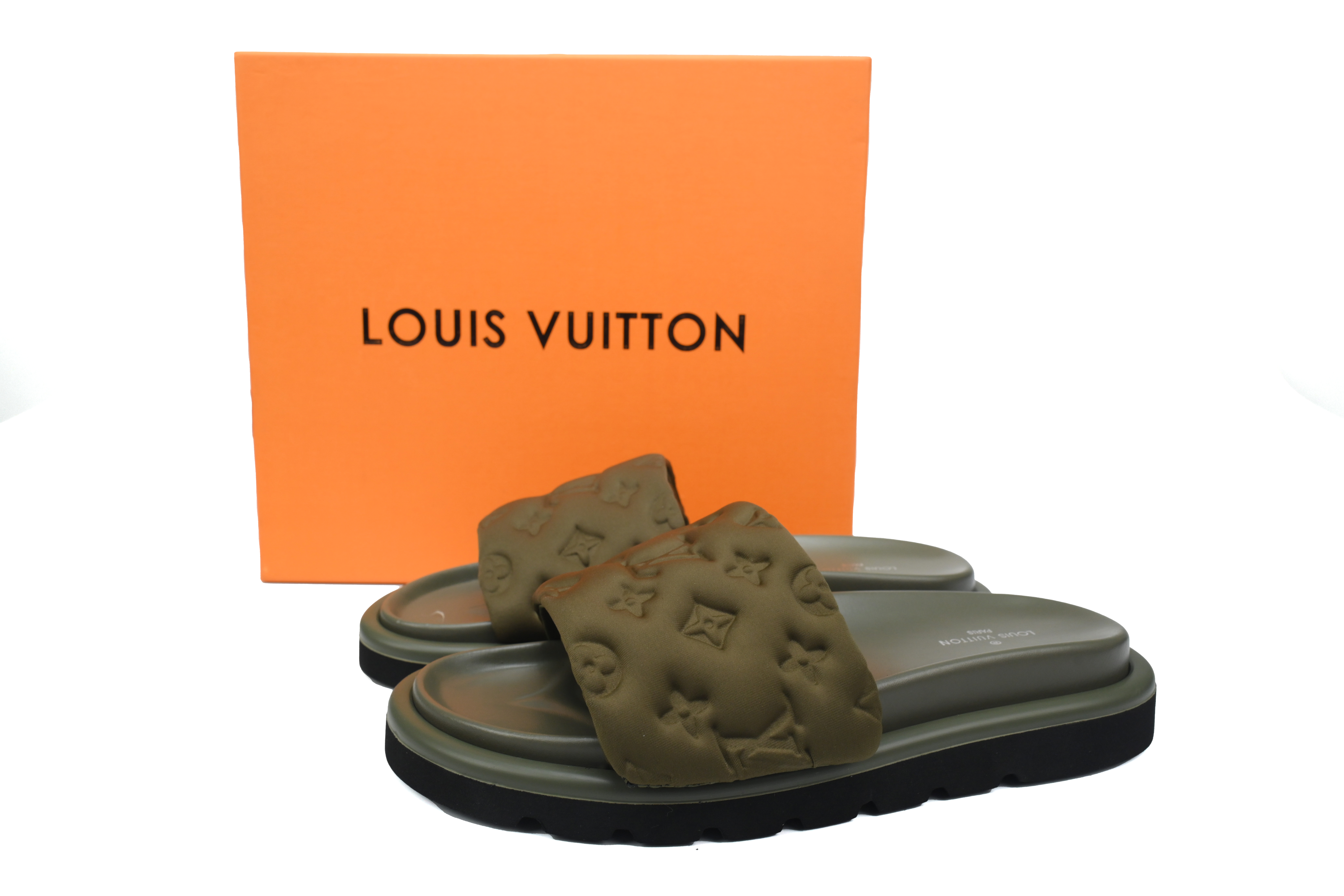 Pkkicks God Batch LOUIS VUITTON Pool Pillow Comfort Army Green Relief