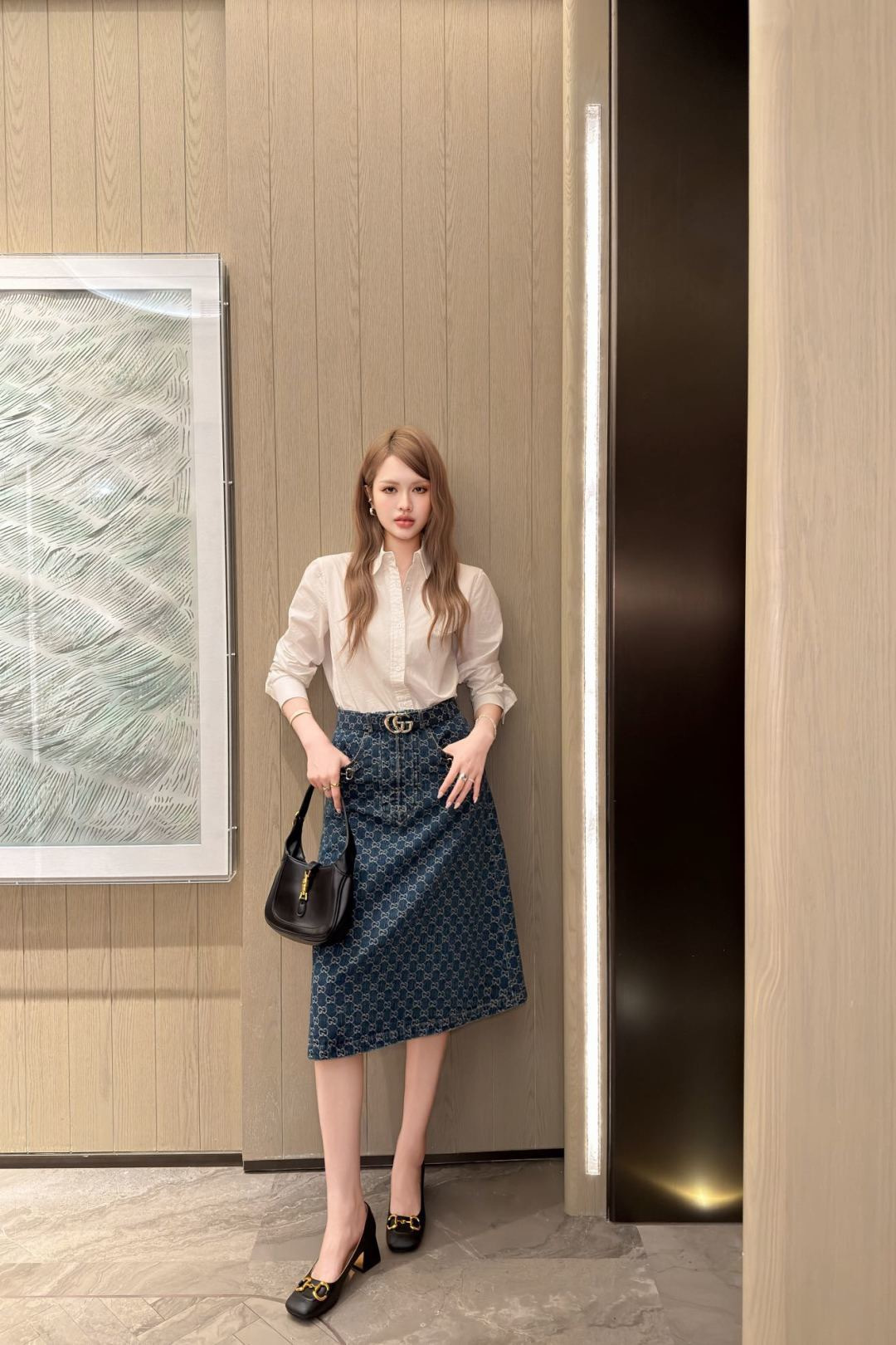 Guc New jacquard skirt