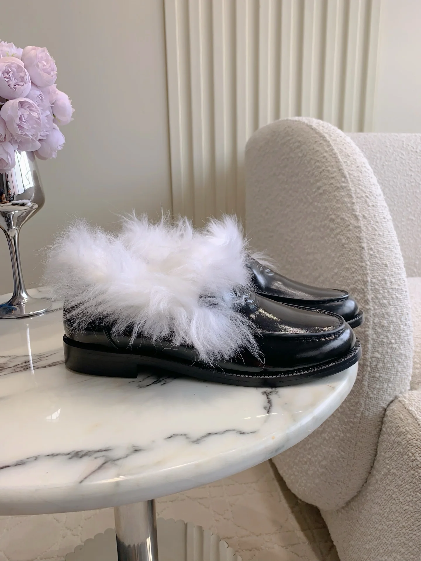 Chan New Furry Loafers