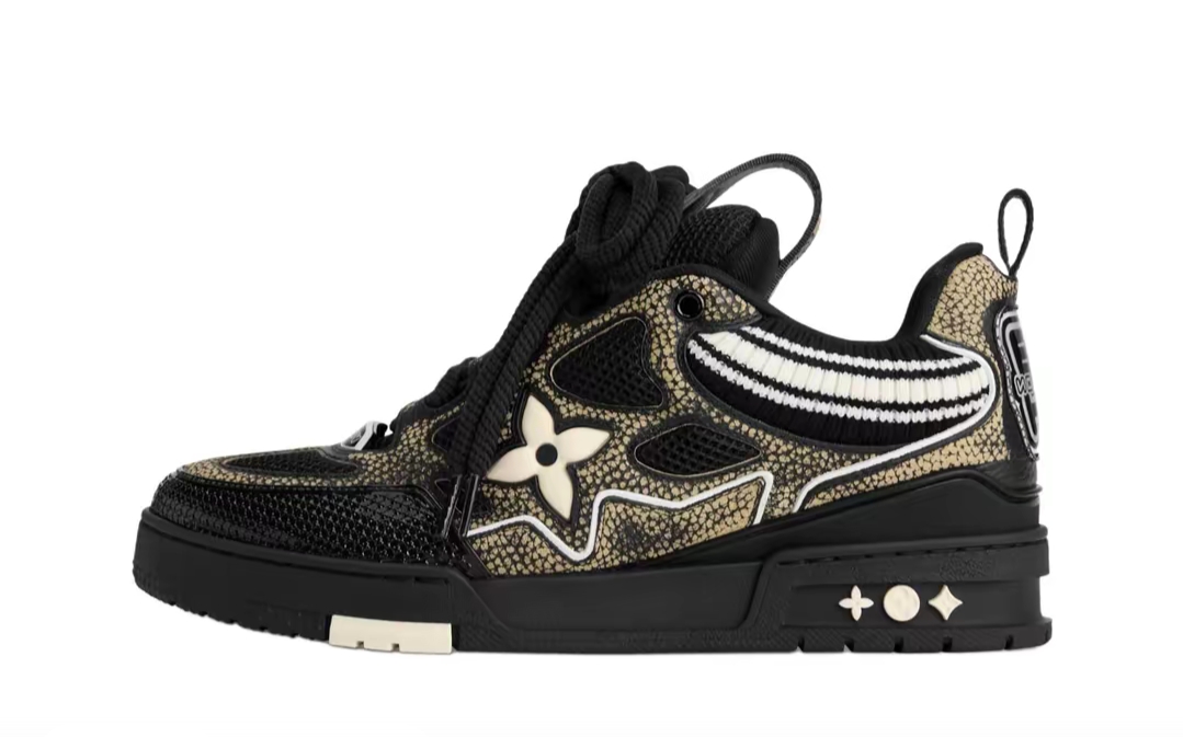 Pkkicks God Batch Louis Vuitton Skate Sneaker Black Swarovski Monogram
