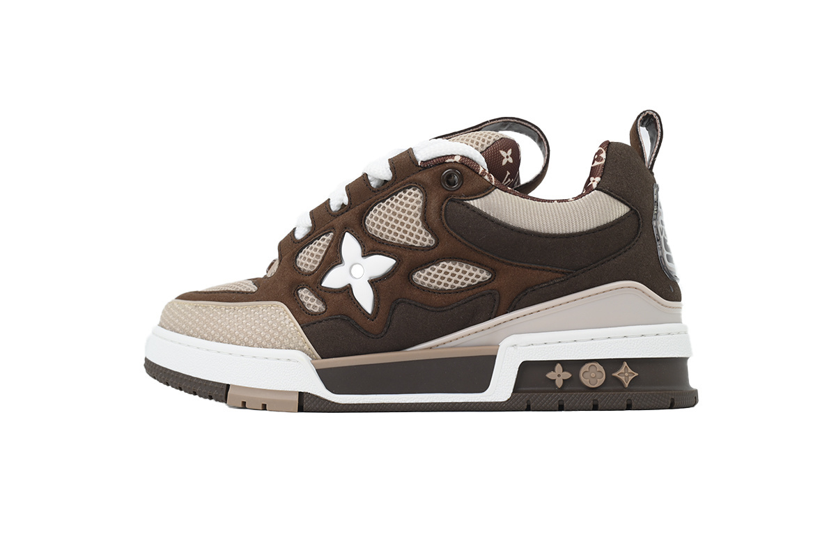 Pkkicks God Batch LOUIS VUITTON White Brown