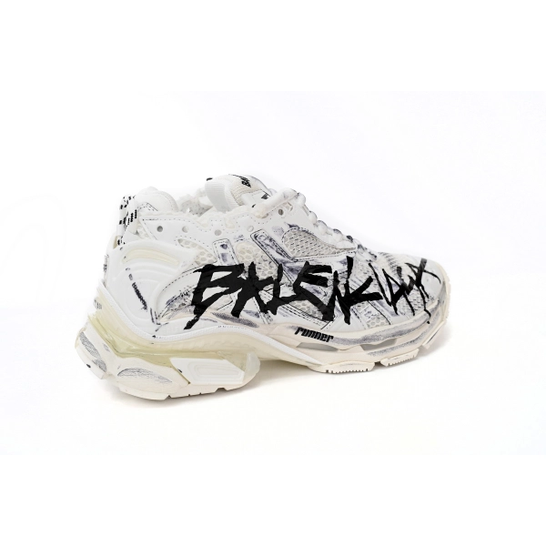 Balenciaga Runner White And Black Characters