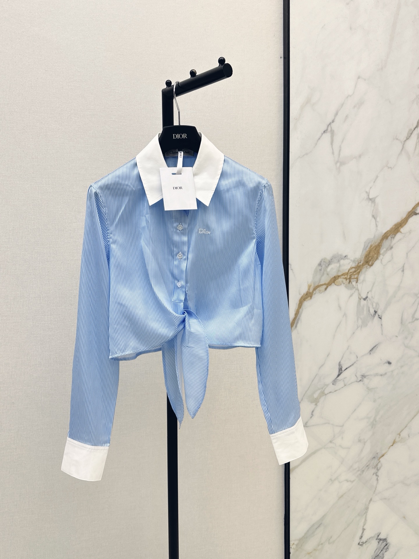 CD New Color-blocking tie shirt