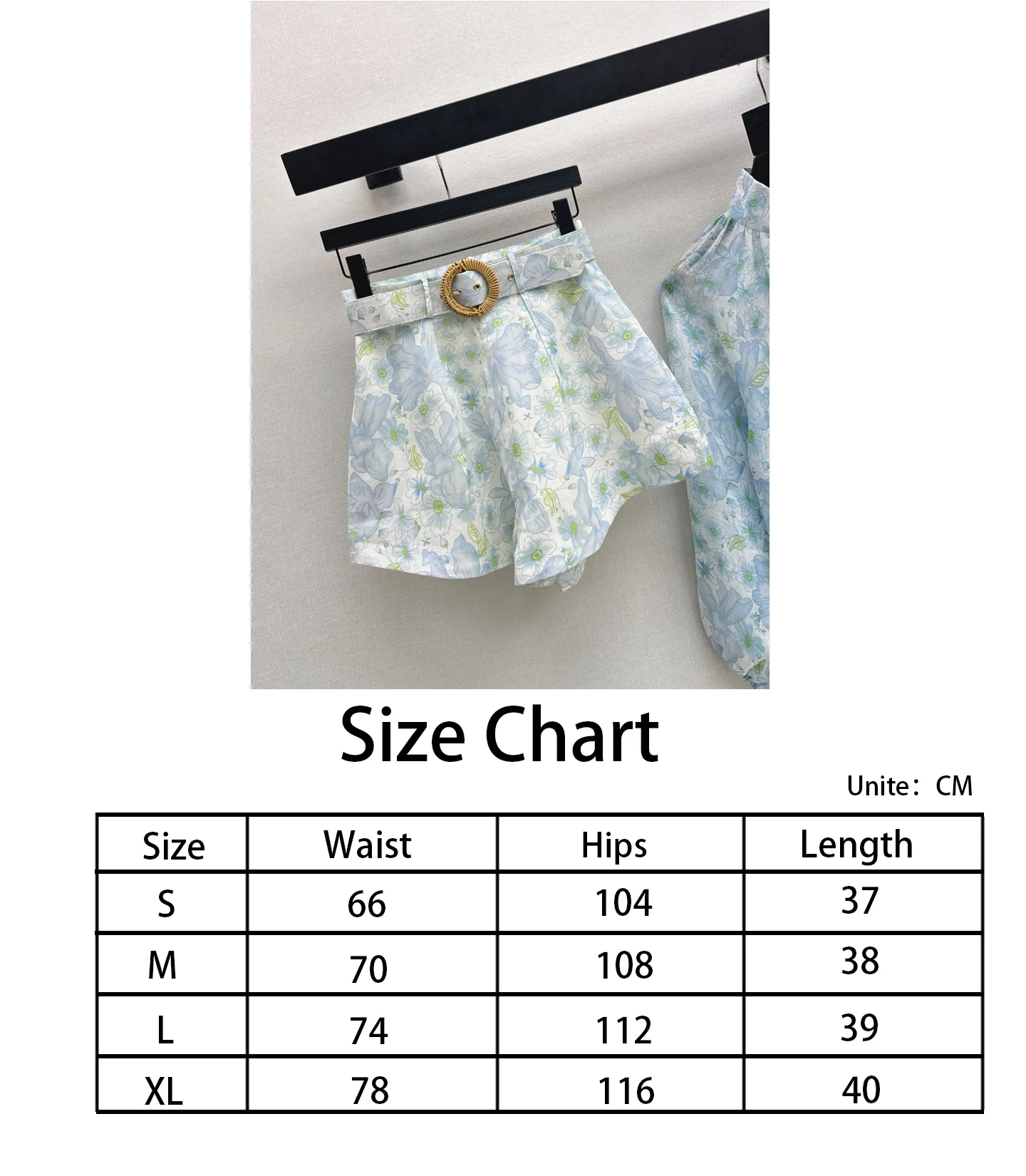 Zimm NEW print belted shorts