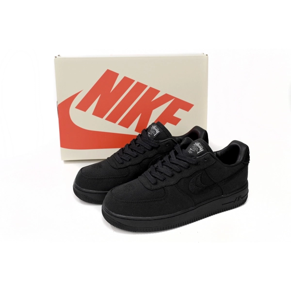Stussy x Nike Air Force 1 Low “Black” CZ9084-001