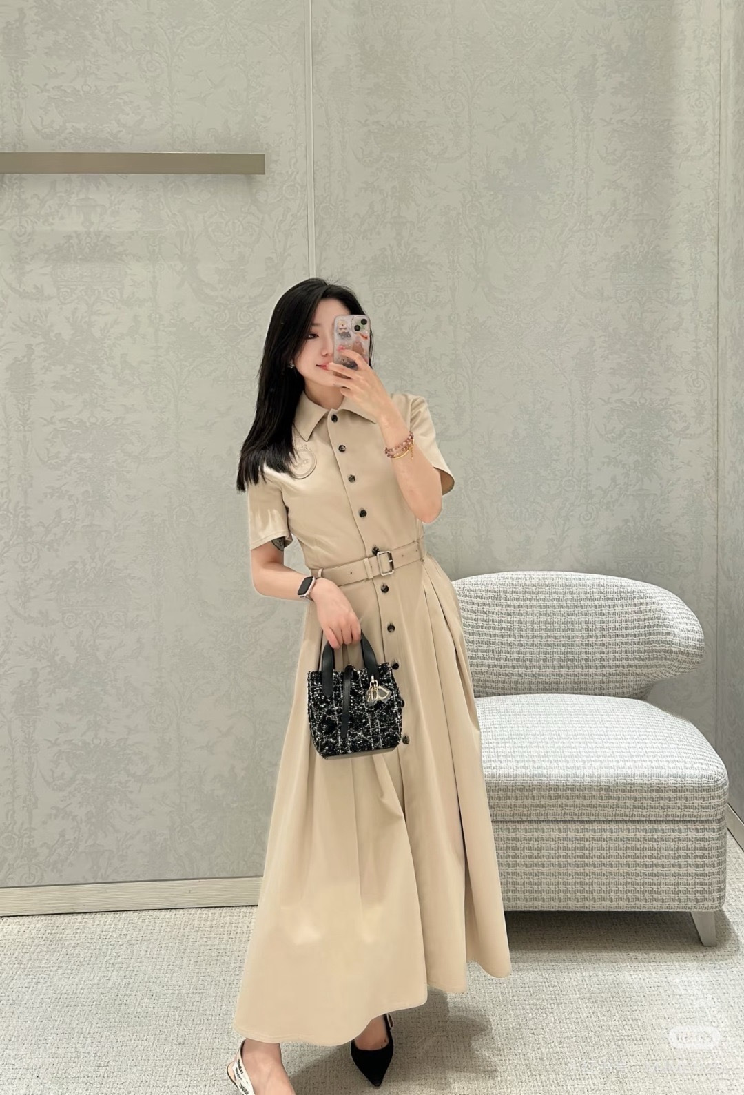 CD New belted dress
