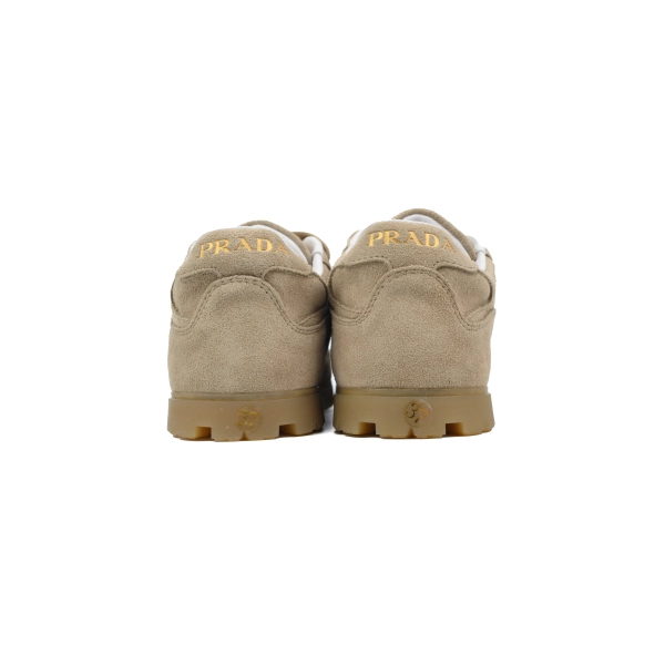 Prada Trail Suede Sneakers Khaki