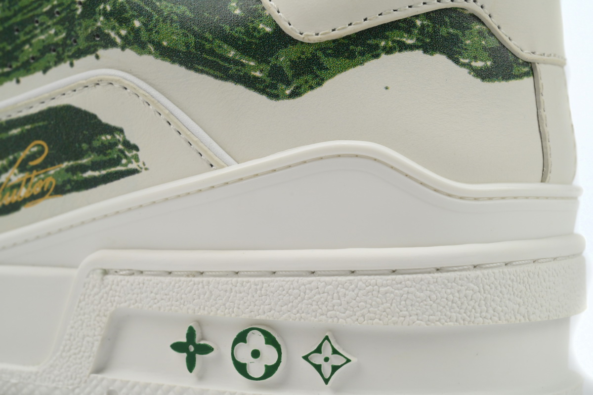Pkkicks God Batch Louis Vuitton Trainer Green