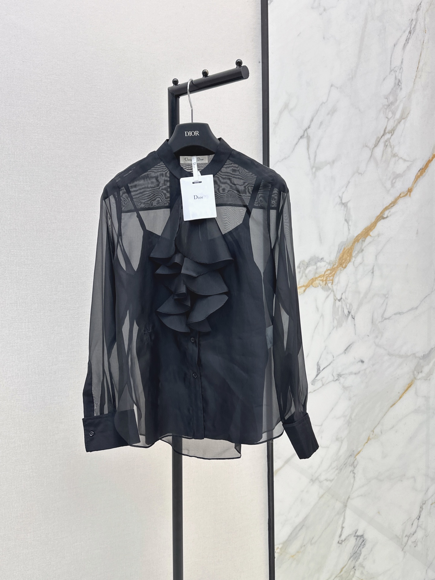 CD New Ruffle Collar Shirt Two-Piece Set