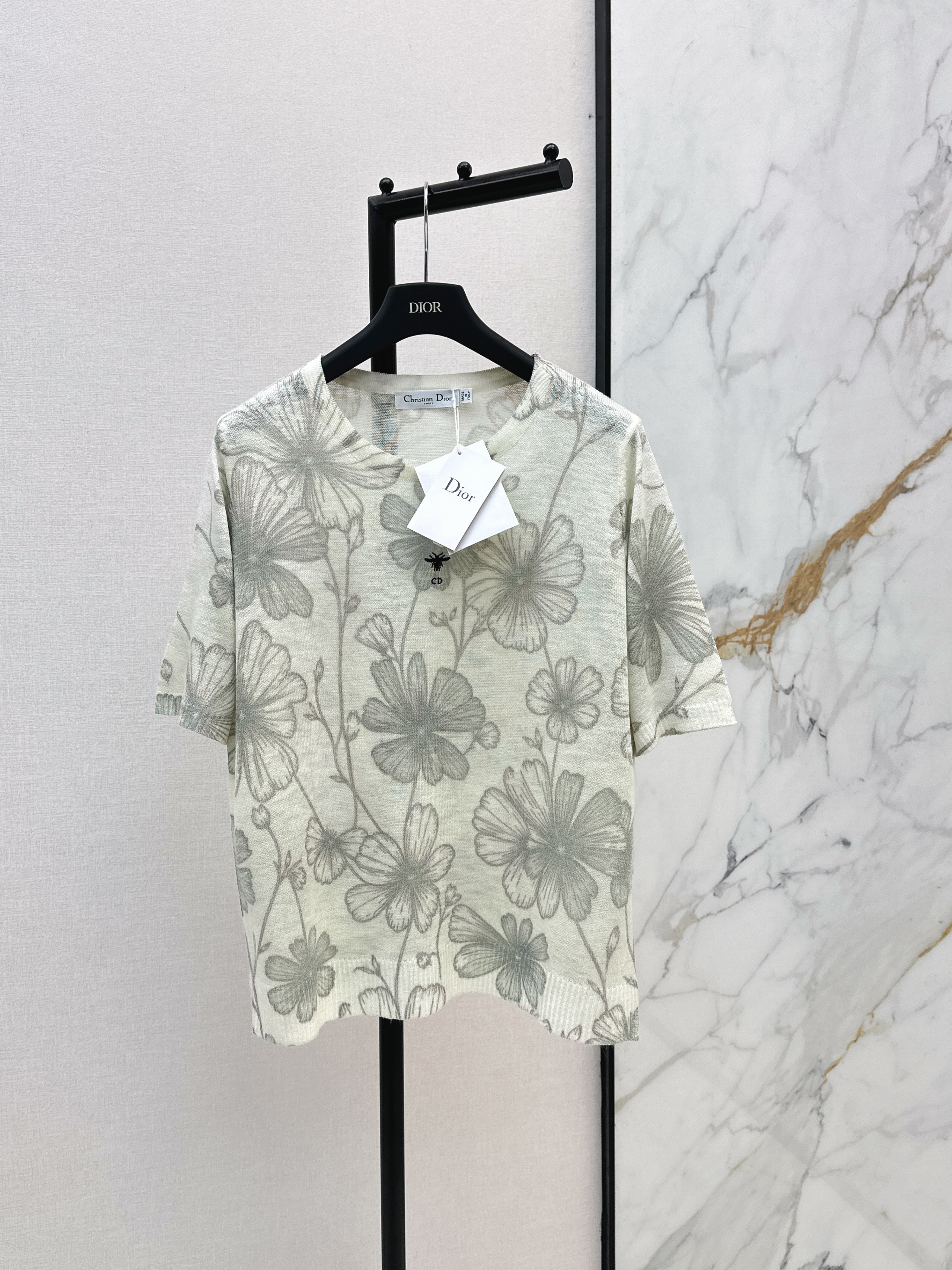 CD New Printed knit short-sleeve