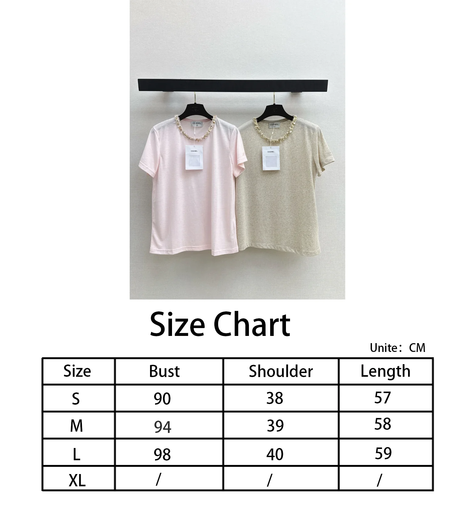 Chan NEW rhinestone t-shirts