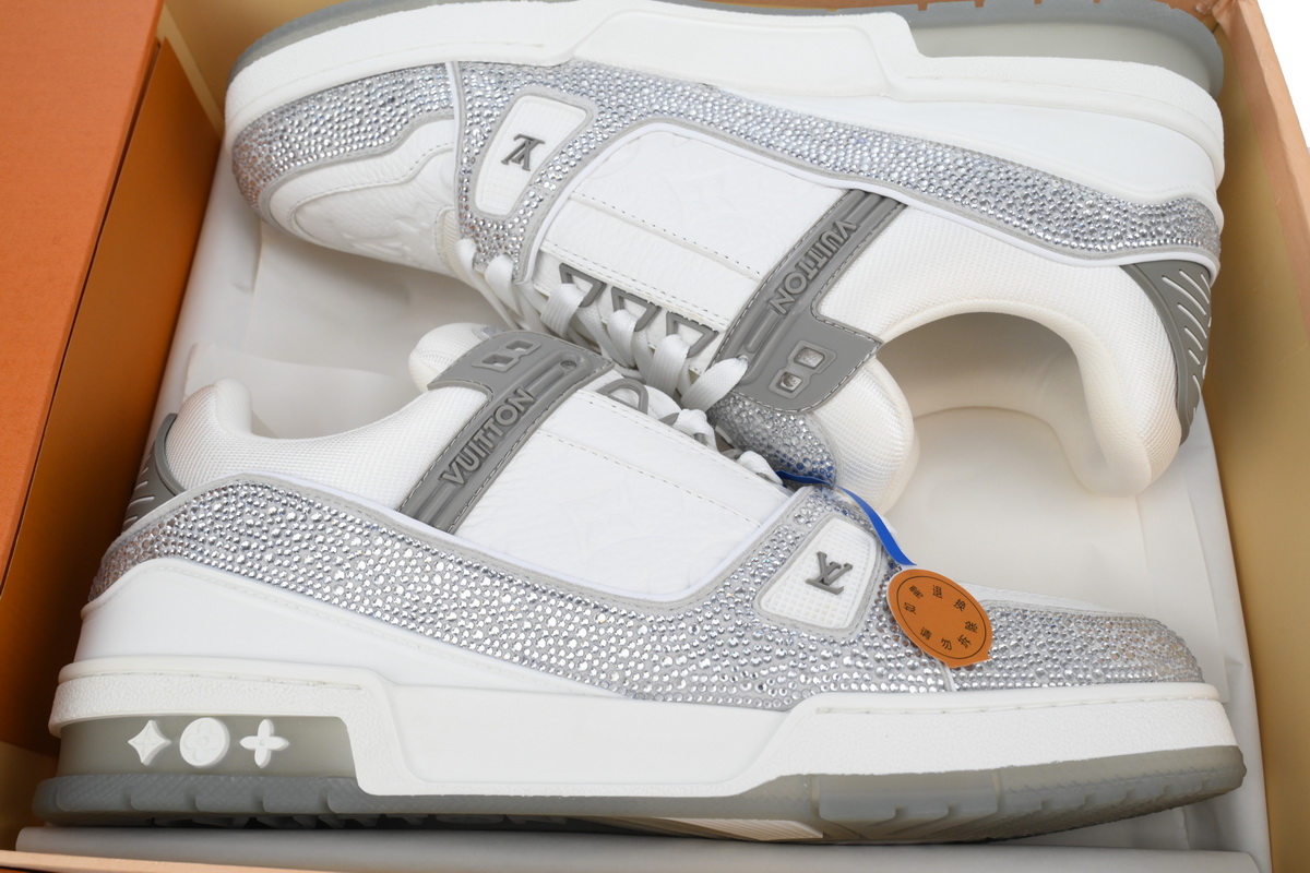 Pkkicks God Batch LOUIS VUITTON Trainer Grey white