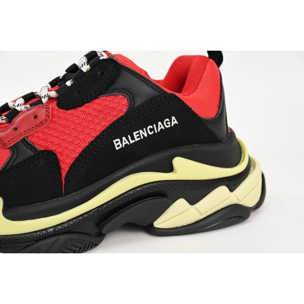 Balenciaga Triple S Black Red Grey 483513 W06E1 1006
