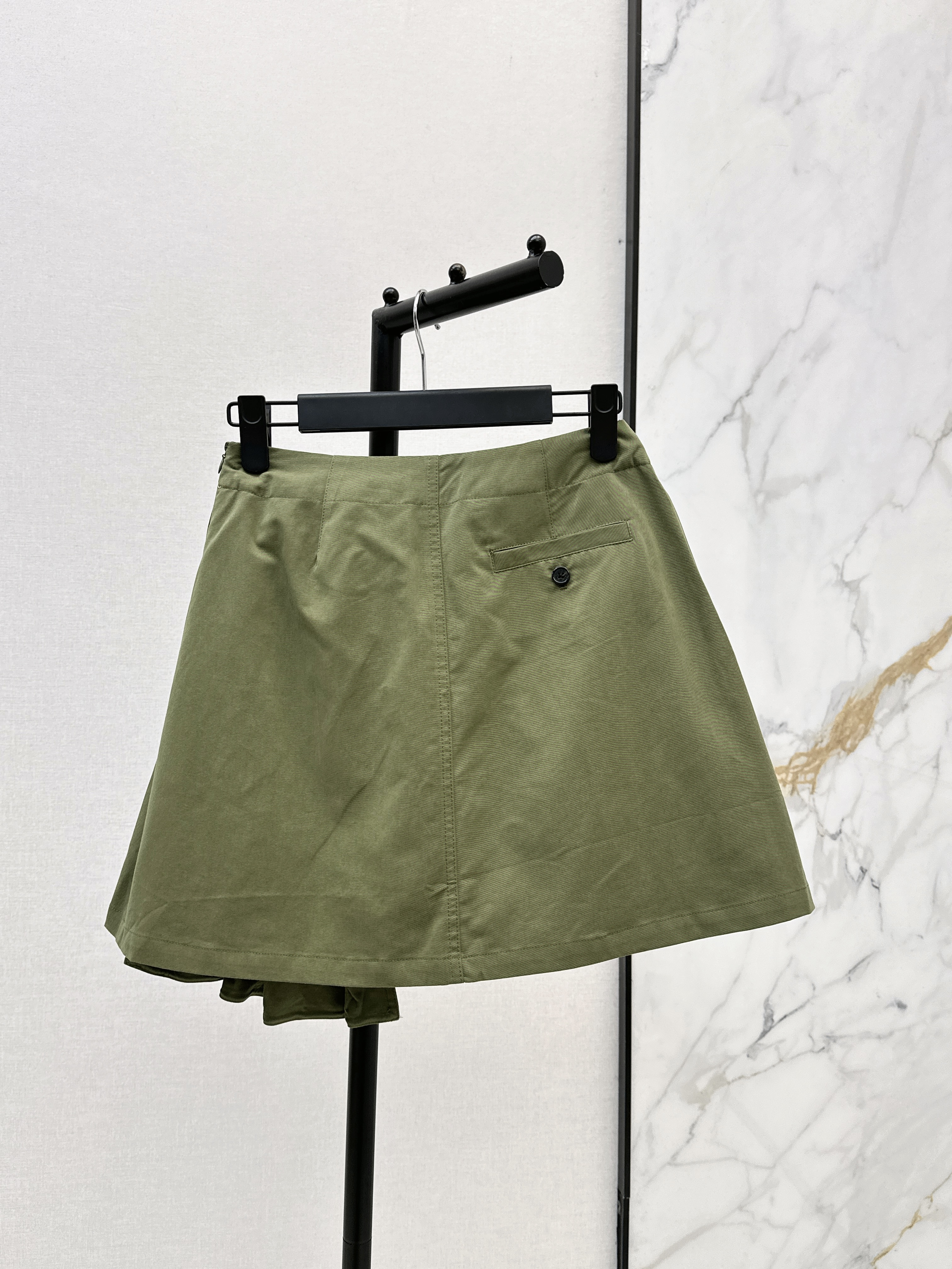 CD New draped wrap mini skirt