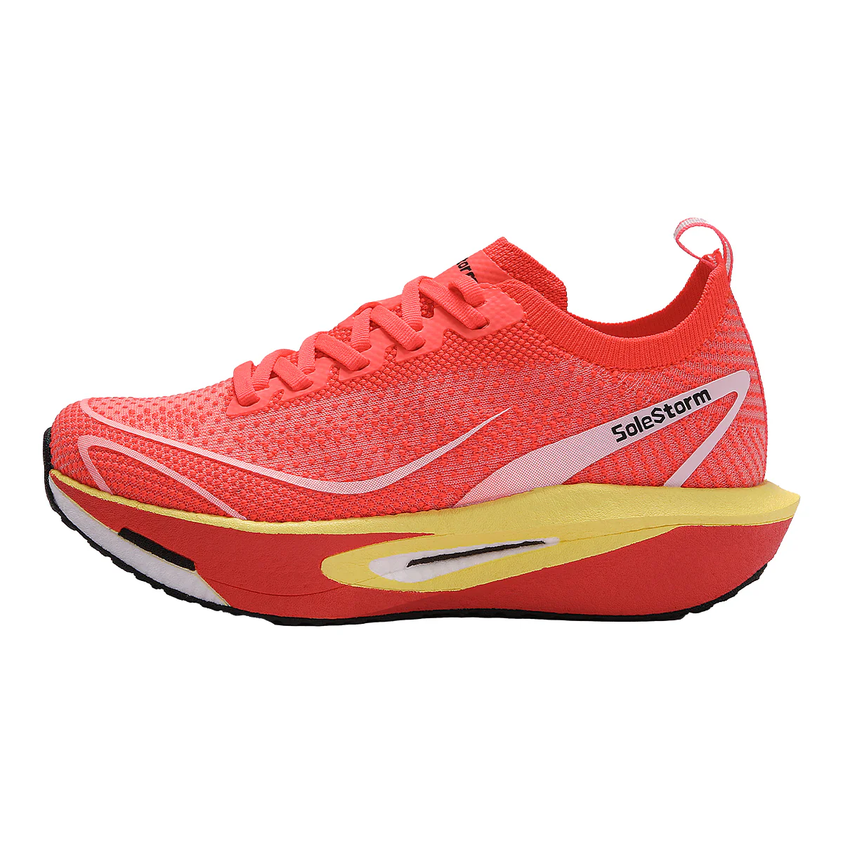 Women's Running Walking Tennis Shoes , Breathable Flyknit Upper & Easy-On Heel Design-SSOO3W