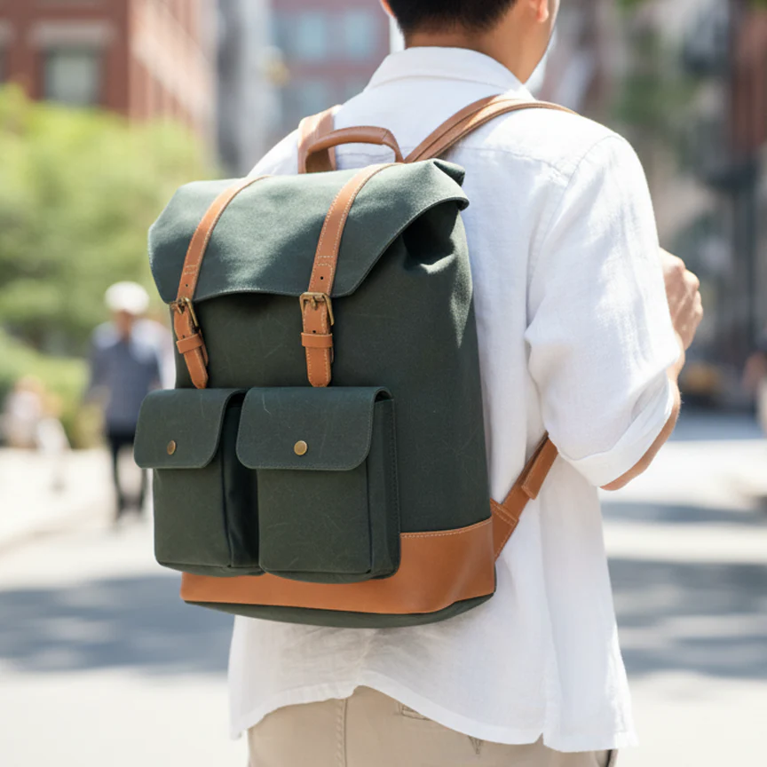 Green Canvas Vintage Pack