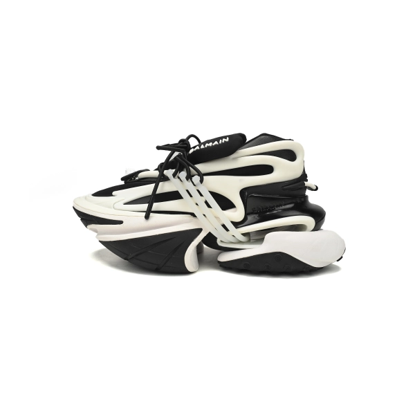 BALMAIN Multikolor Buty sportowe Black And White YM1VJ309