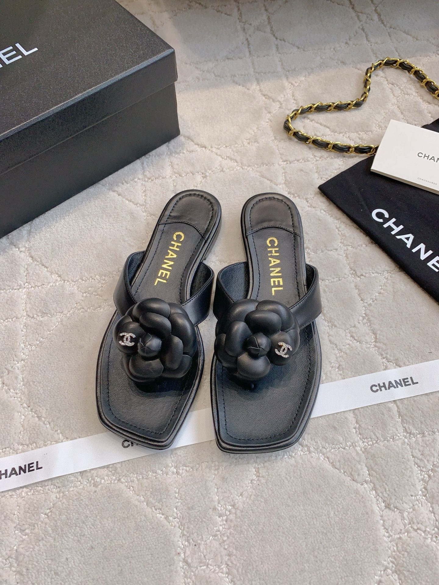 Chan New Camellia Thong Sandals