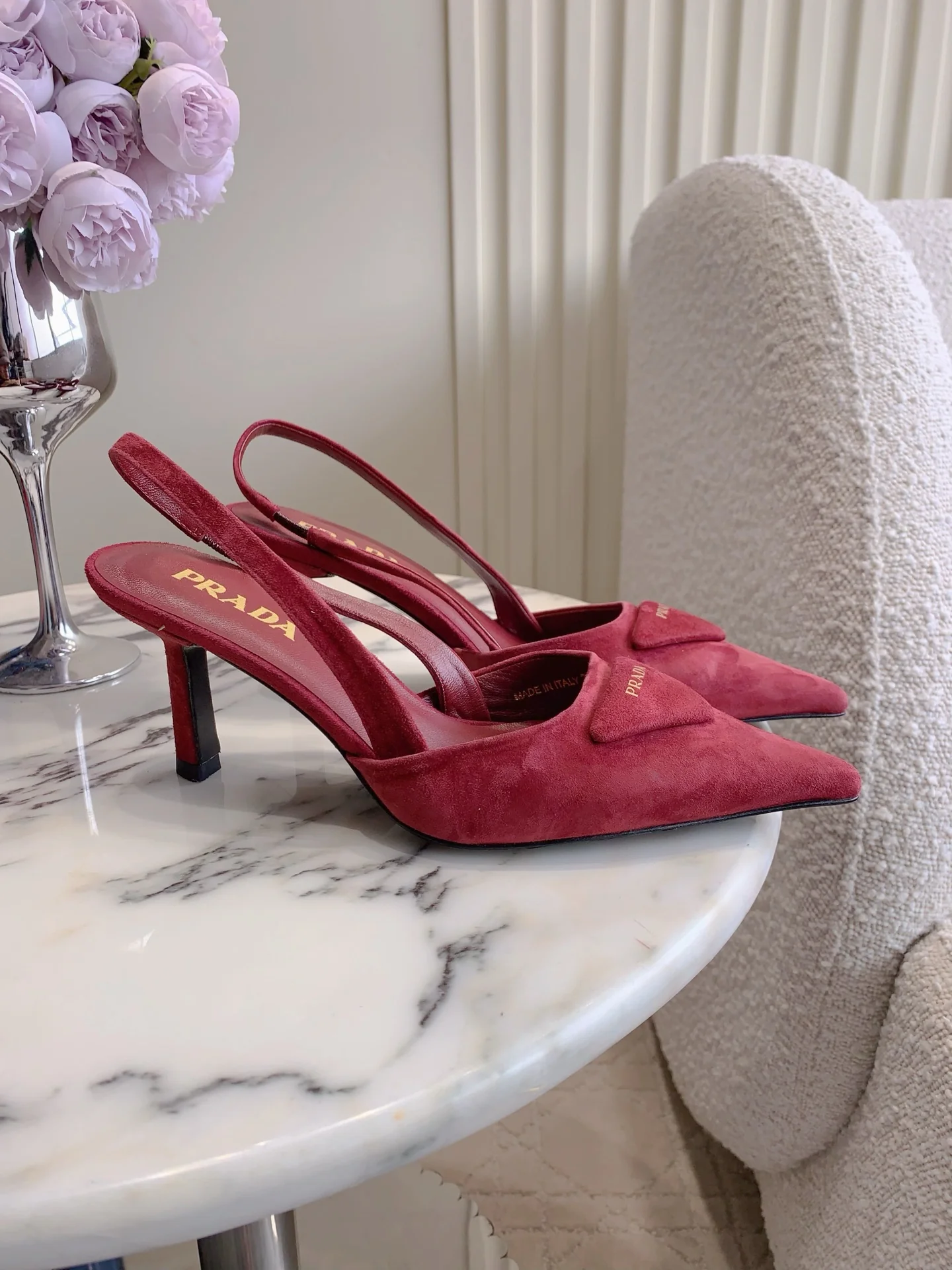 Pra New Pointed Backless High Heels