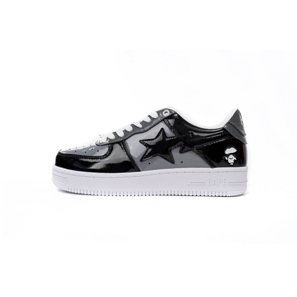 Cheap Fake BapeSta Low Black Grey Baolan  1H20 191 046