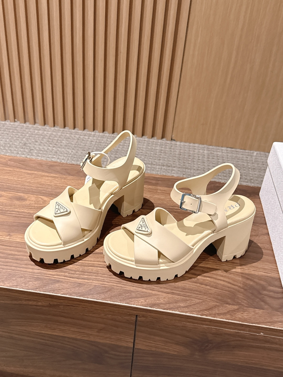 Prad New High-heeled strappy sandals