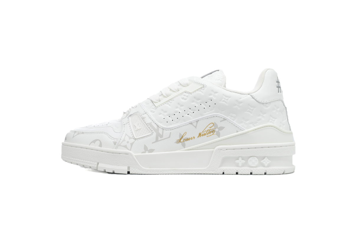 Pkkicks God Batch Louis Vuitton Trainer Sneaker All Alligator Leather White