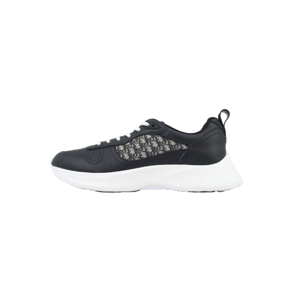 Dior B25 Runner Black Smooth Calfskin Oblique Jacquard 3SN299ZIR_H965