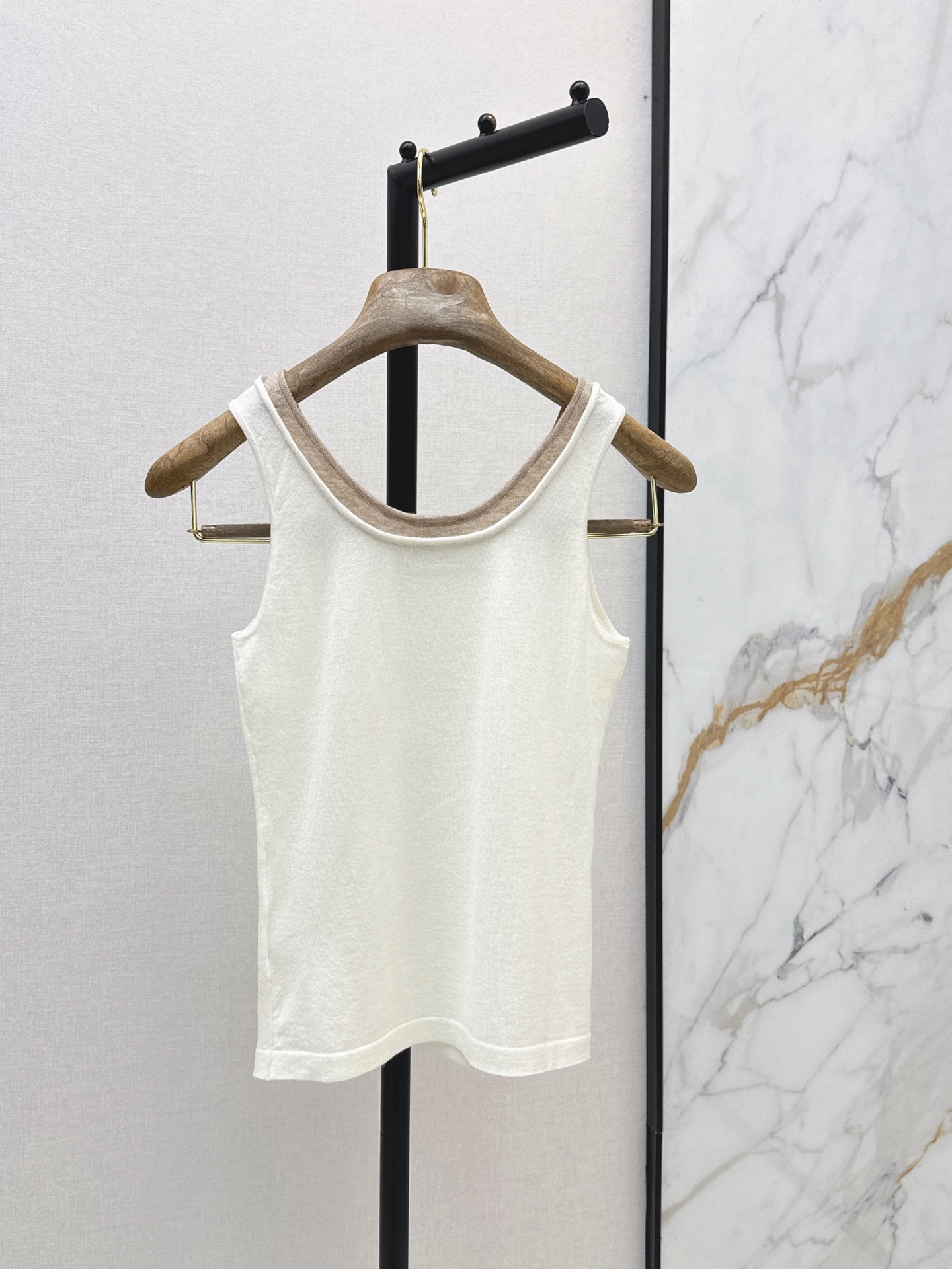 Brun New Fake two-piece knitted vest