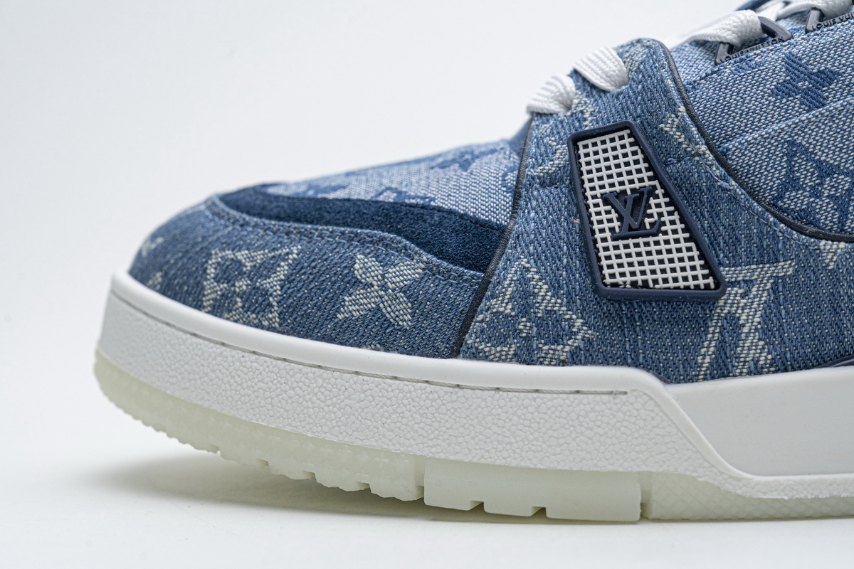 Pkkicks God Batch LOUIS VUITTON 20ss Trainer Blue Denim