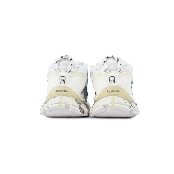 Balenciaga Runner Sneaker 'Graffiti - White Blue'772774 W3RBQ 9040