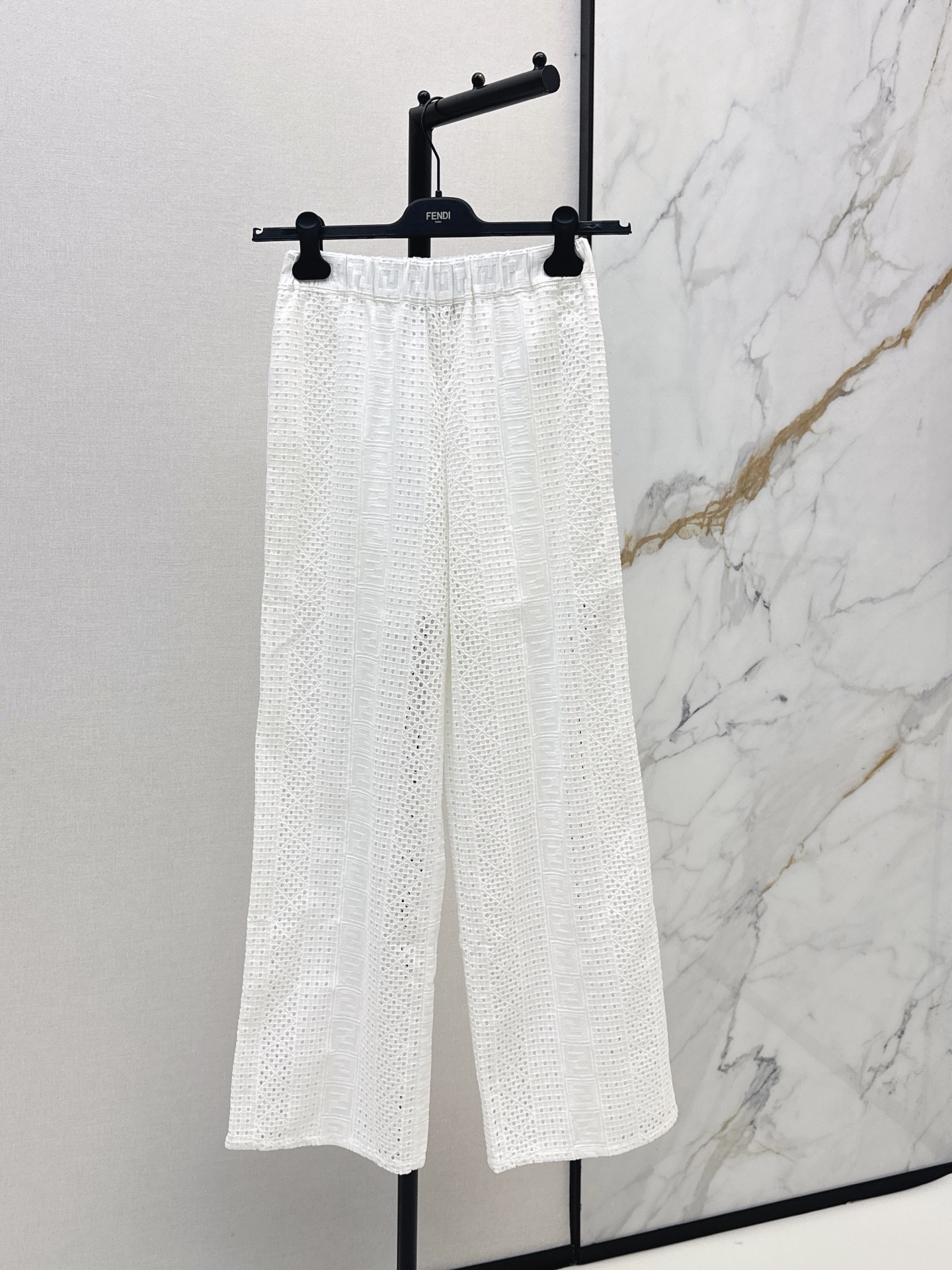 Fend New Lace cut-out pants