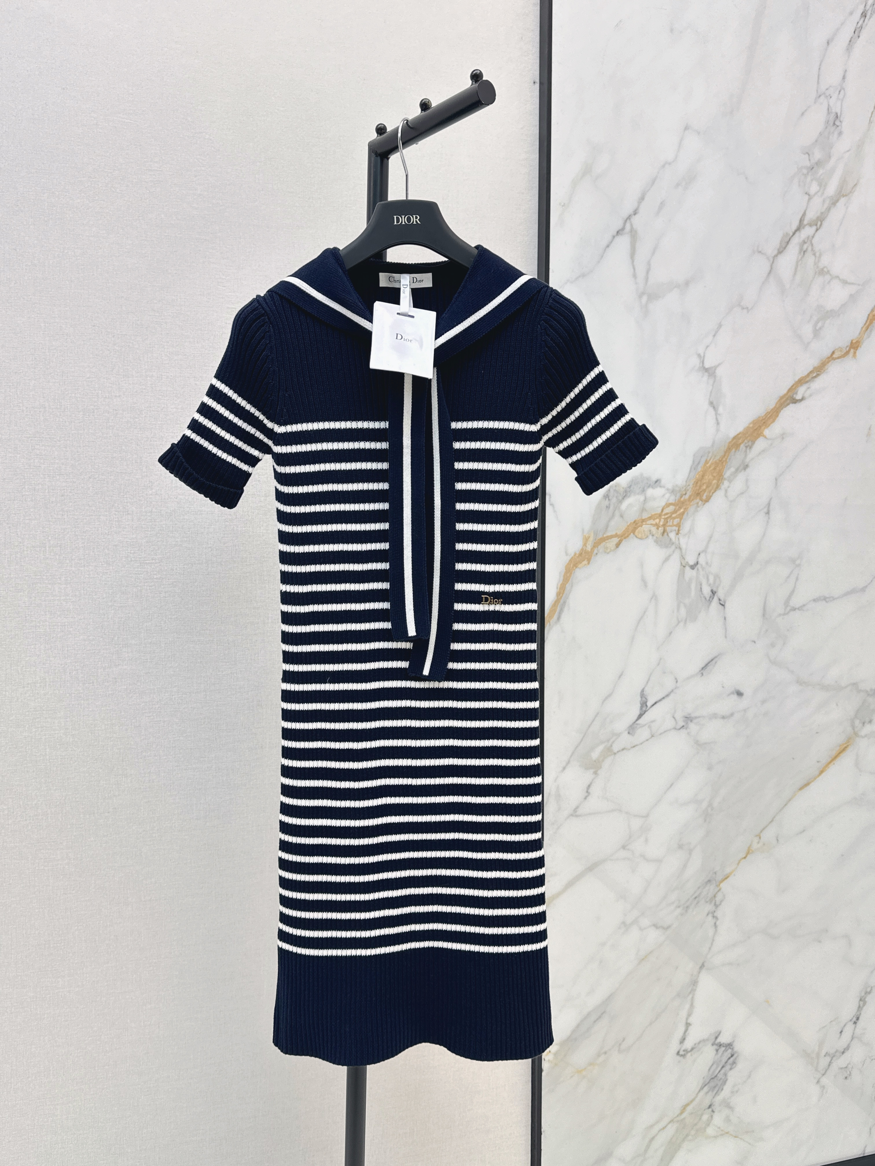 CD New Striped knitted dress