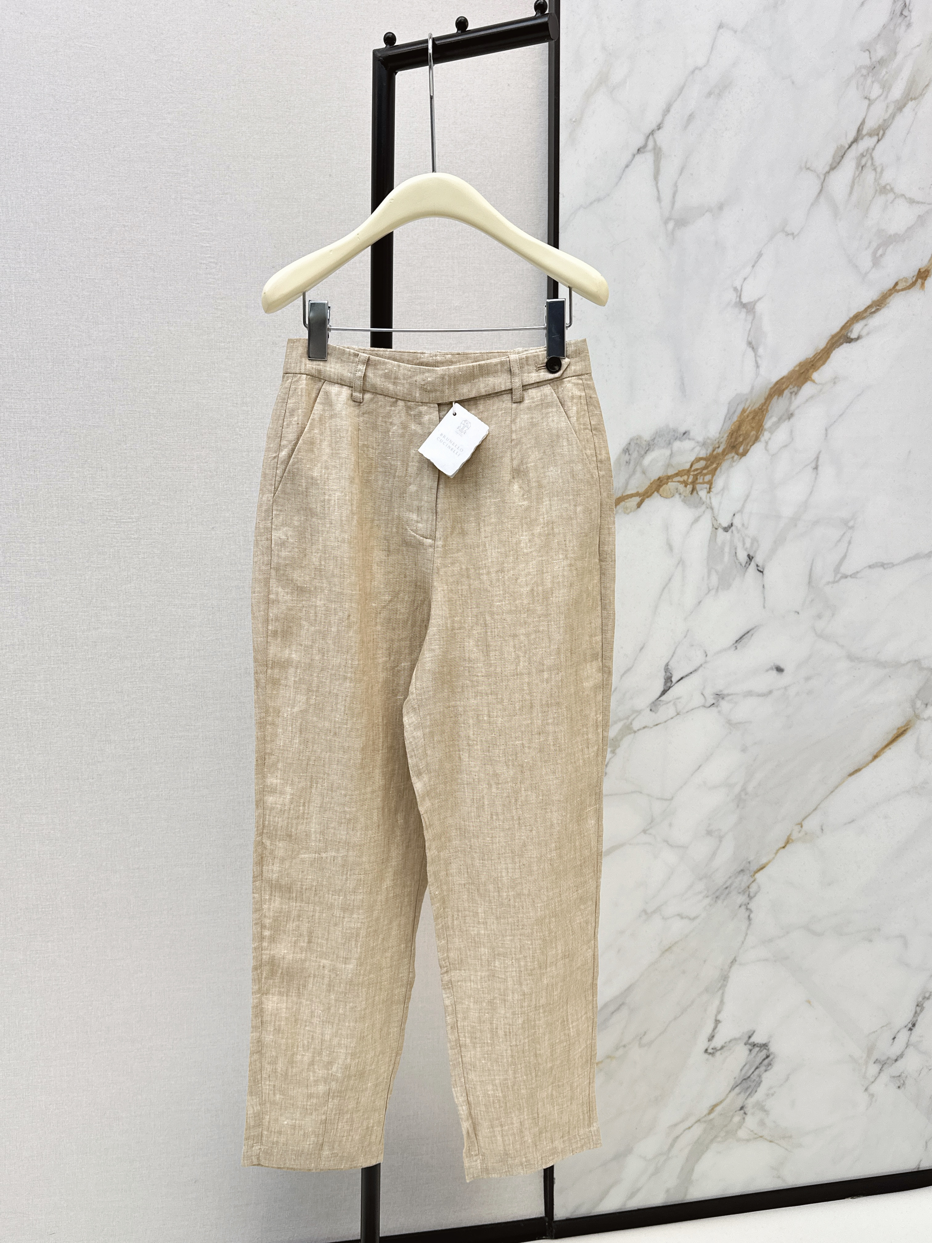 Brun New linen suit pants