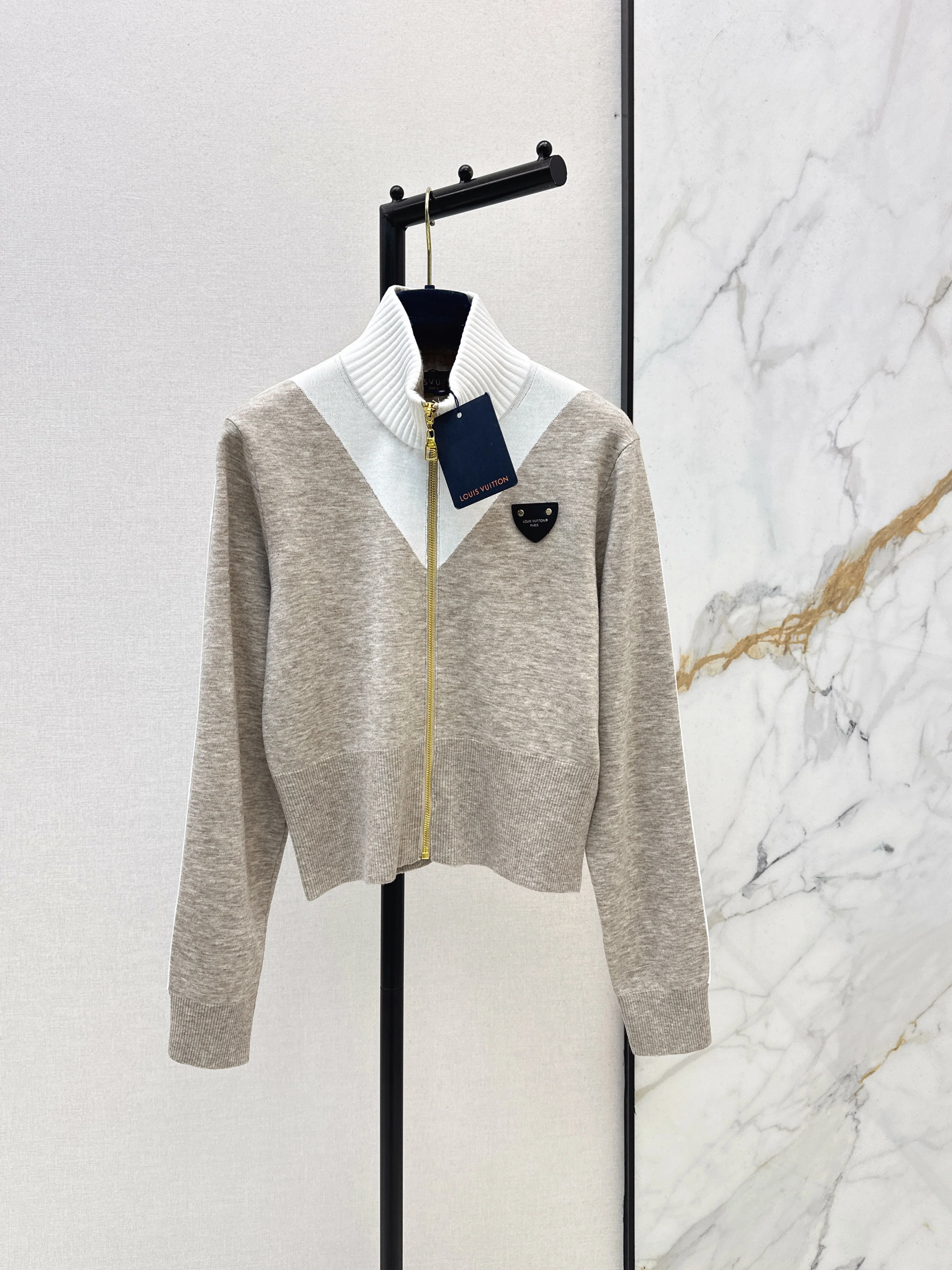 Louis NEW stand-collar knitted jacket