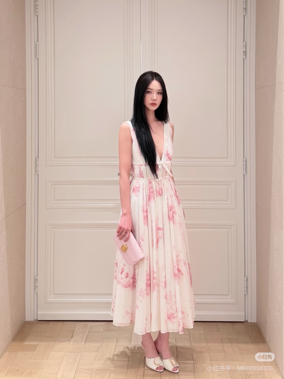 CD New Floral Sleeveless Dress