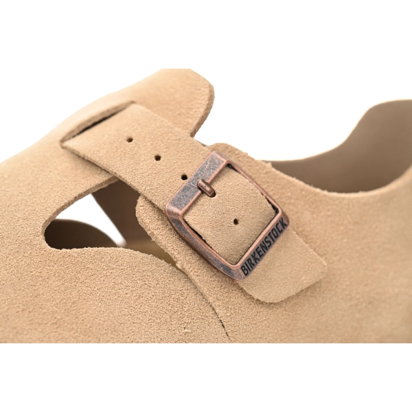 Birkenstock London Suede Sandals Taupe 1010504