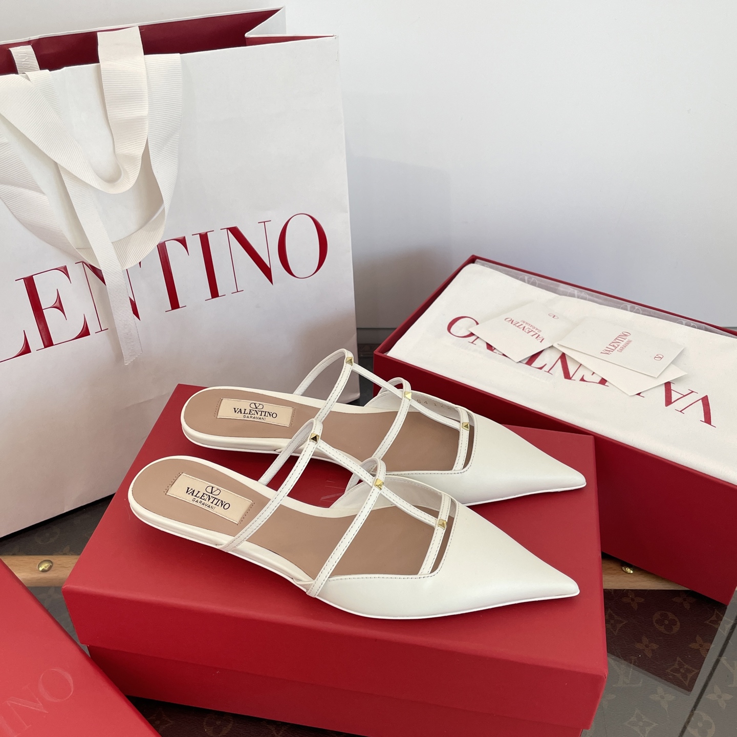 Val New Mule half-heel sandals